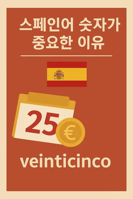 스페인 숫자의 중요성을 시각적으로 표현한 포스터 이미지