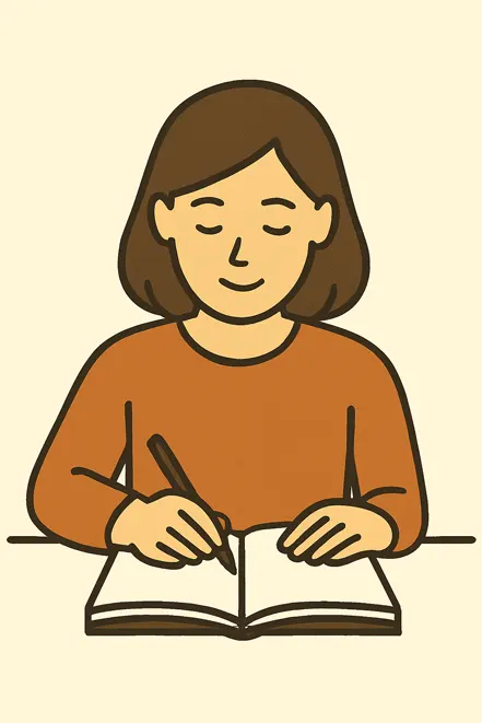집중해서 글을 쓰는 사람