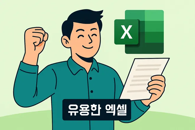 엑셀을 활용해 업무에 성취감을 느끼는 사람의 모습