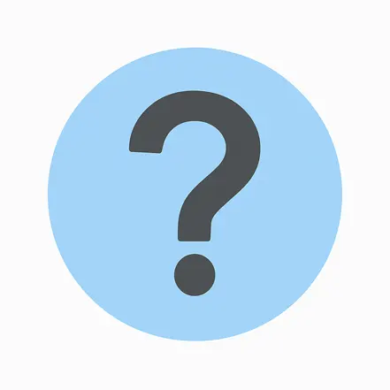 물음표가 중앙에 강조된 자주 묻는 질문(FAQ) 아이콘 이미지