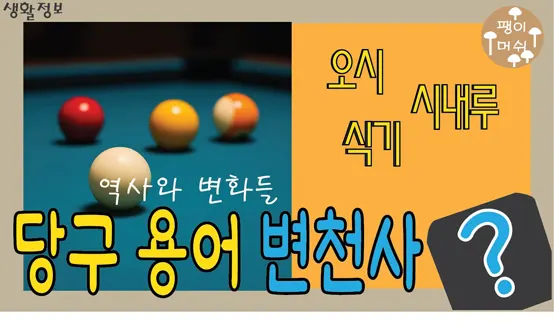 You are currently viewing 당구 용어 변천사 왜 일본식 표현이 많았을까 – 역사와 변화 그리고 오시 시내루 빽식기