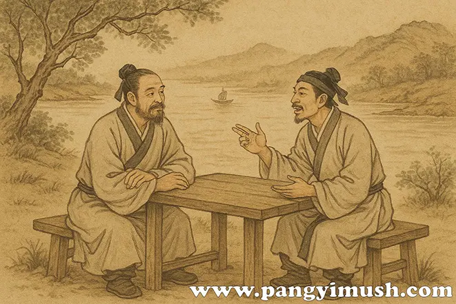 수어지교 고사 일러스트