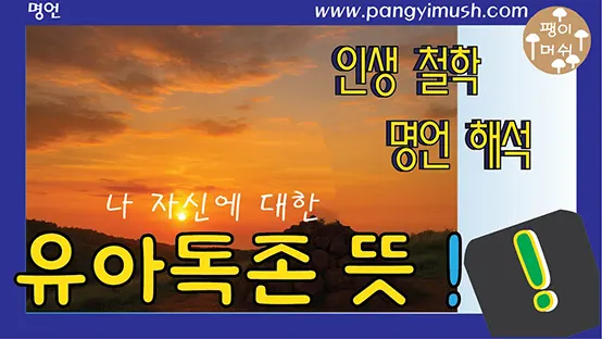 Read more about the article 유아독존(唯我獨尊)의 뜻과 유래 – 불교에서 시작된 자존과 오만의 경계
