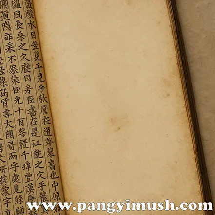 고전 한문 문헌이 적힌 오래된 책 페이지, 오매불망의 출처와 유래를 설명하는 데 어울리는 이미지