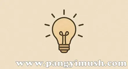 교훈과 깨달음을 상징하는 전구 아이콘 일러스트 이미지