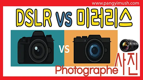 Read more about the article DSLR 미러리스 차이점과 장단점 비교: 어떤 카메라가 나에게 맞을까?