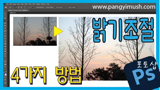 Read more about the article 포토샵 밝기 조절 방법 4가지 비교