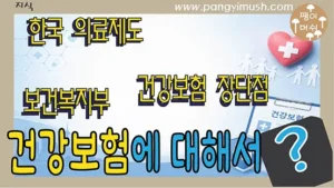 한국 건강보험 제도와 보건복지부, 건강보험 장단점을 설명하는 썸네일 이미지
