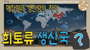 Read more about the article 희토류 생산국과 그리고 어느 나라에 많이 매장되어 있을까? – 매장량과 생산량의 차이