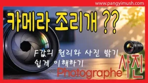 Read more about the article 카메라 조리개란 무엇인가? F값의 원리와 사진 밝기 쉽게 이해하기