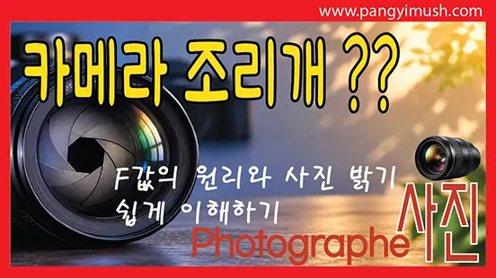You are currently viewing 카메라 조리개란 무엇인가? F값의 원리와 사진 밝기 쉽게 이해하기