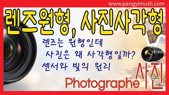 Read more about the article 카메라 렌즈는 원형인데 사진은 사각형인 이유는 무엇일까? 이미지 센서와 빛의 원리