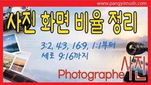 Read more about the article 사진 화면 비율 완벽 정리 – 3:2, 4:3, 16:9, 1:1부터 세로 9:16까지